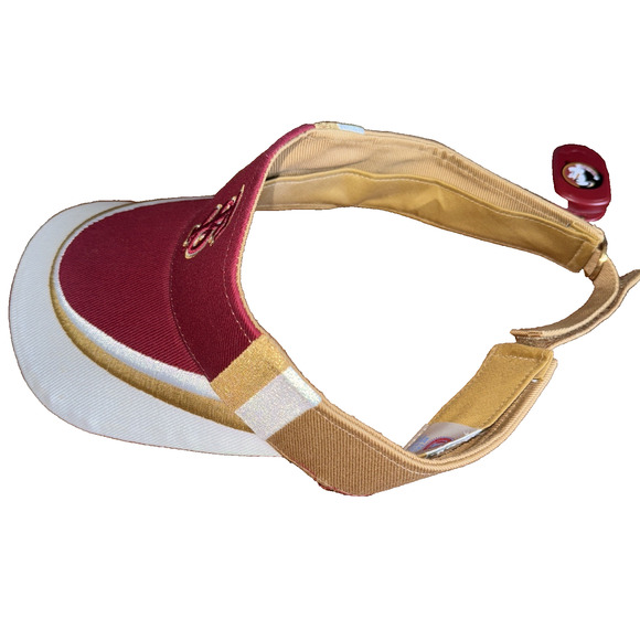 Florida‎ State FSU Seminoles Visor Maroon Gold Adjustable Fight Song Key Chain - Picture 3 of 8